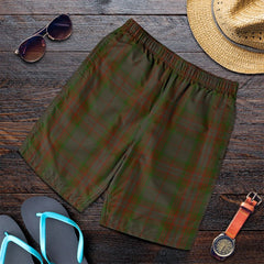 Gray Tartan Plaid Men's Shorts