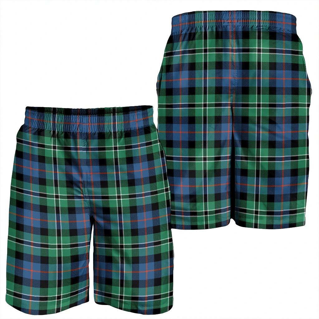 Rose Hunting Ancient Tartan Plaid Men's Shorts