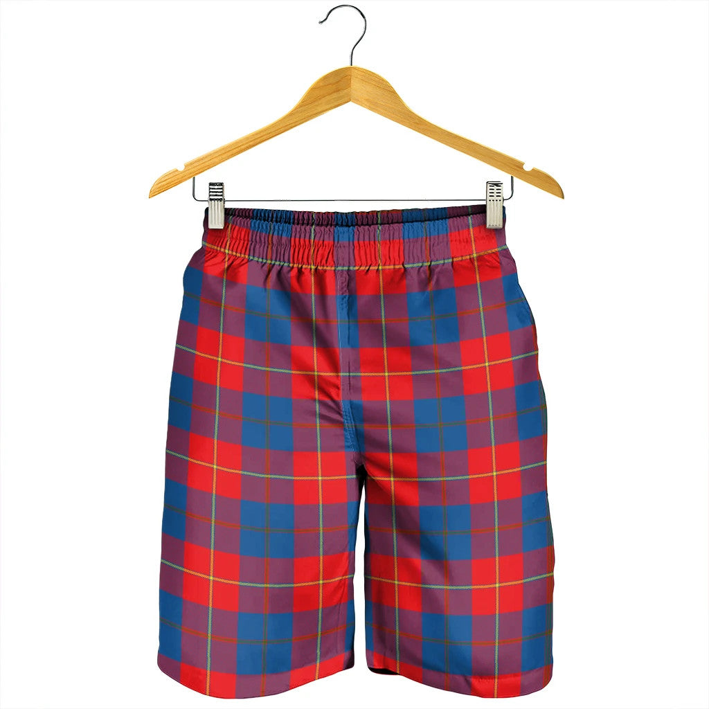 Galloway Red Tartan Plaid Men's Shorts