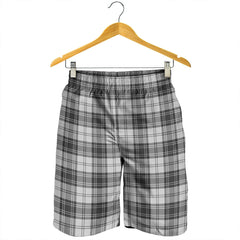 Douglas Grey Modern Tartan Plaid Men's Shorts