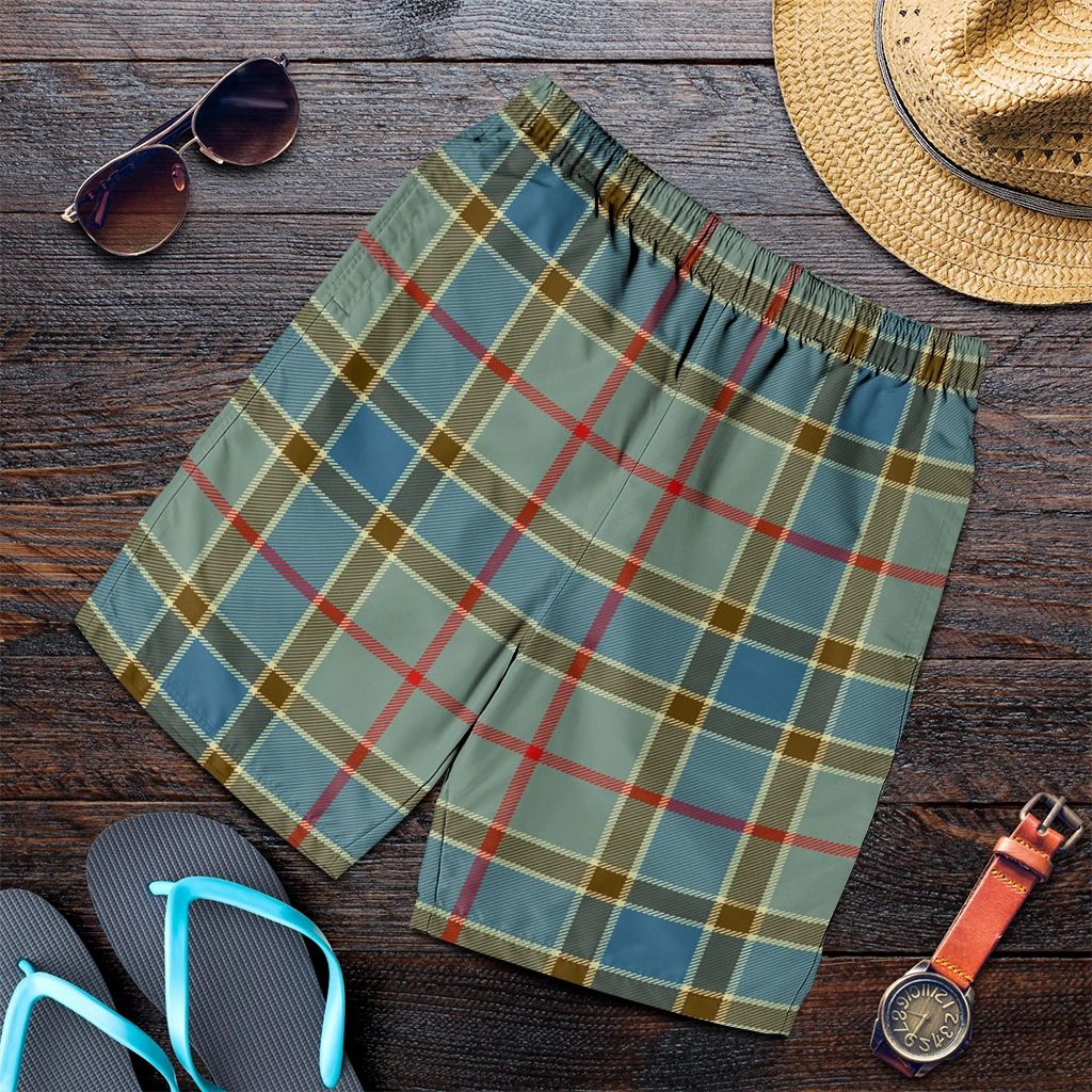 Balfour Blue Tartan Plaid Men's Shorts