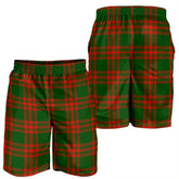 Menzies Green Modern Tartan Plaid Men's Shorts