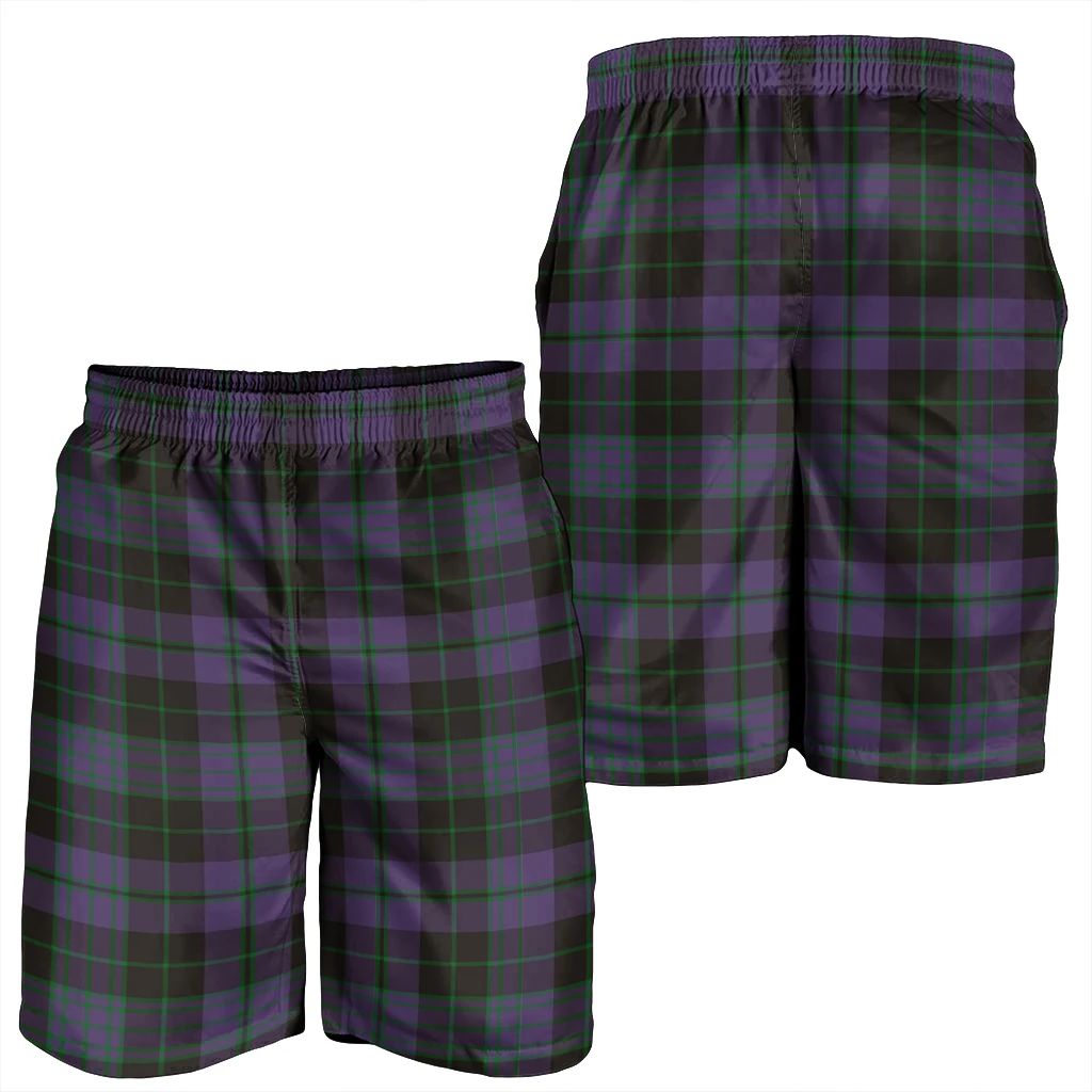Clergy Green Tartan Plaid Men's Shorts