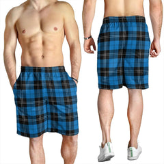 Ramsay Blue Ancient Tartan Plaid Men's Shorts