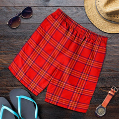 Burnett Modern Tartan Plaid Men's Shorts