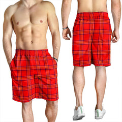 Burnett Modern Tartan Plaid Men's Shorts