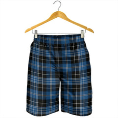 Clergy Blue Tartan Plaid Men's Shorts