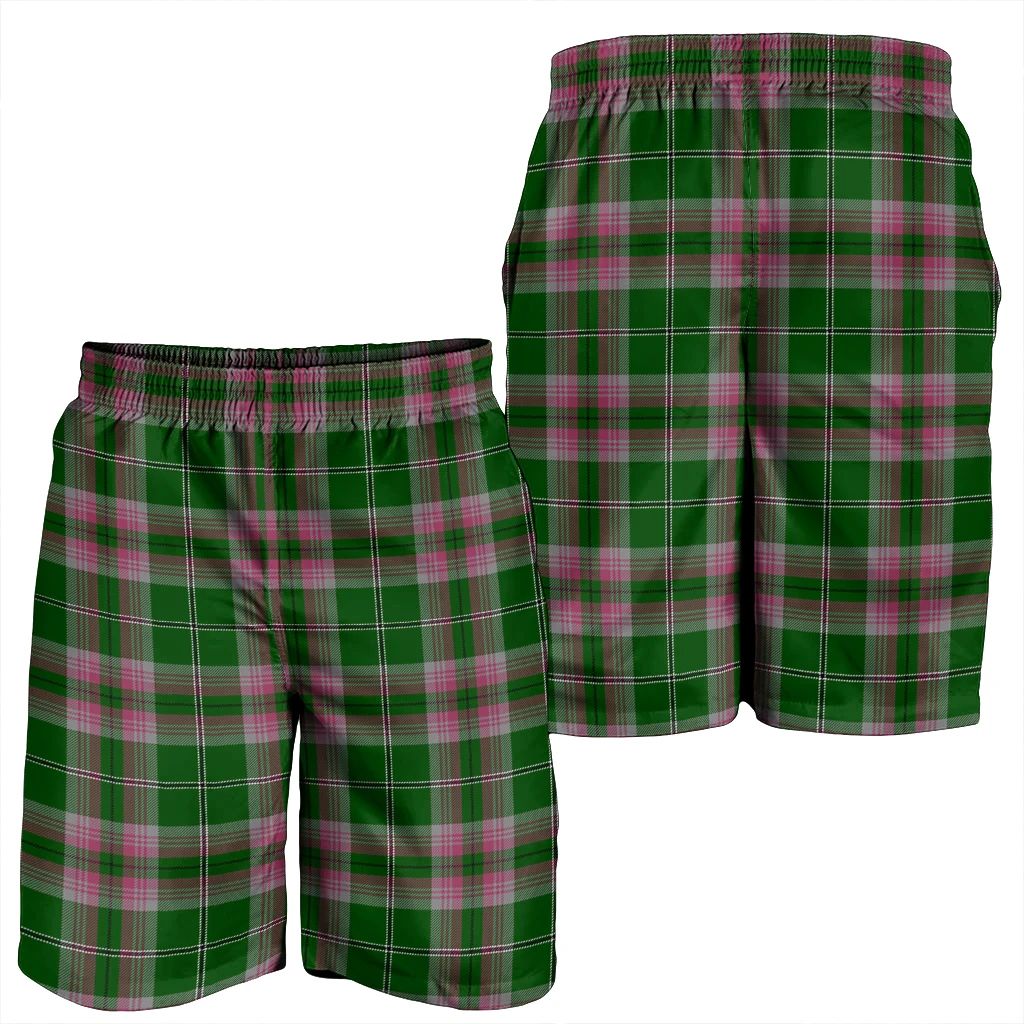 Gray Hunting Tartan Plaid Men's Shorts