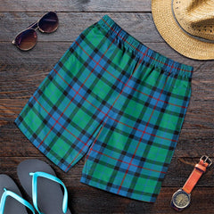 Flower Of Scotland Tartan Plaid Men's Shorts