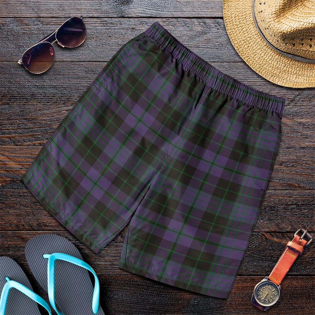 Clergy Green Tartan Plaid Men's Shorts