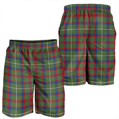 Shaw Green Modern Tartan Plaid Men's Shorts