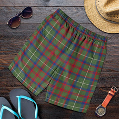 Shaw Green Modern Tartan Plaid Men's Shorts