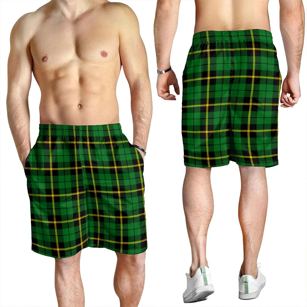 Wallace Hunting Green Tartan Plaid Men's Shorts