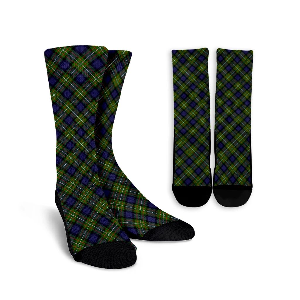Fergusson Modern Tartan Plaid Crew Socks