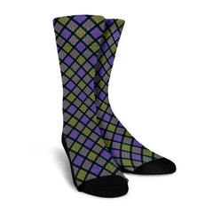 MacDonald Ancient Tartan Plaid Crew Socks