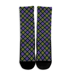 MacDonald Ancient Tartan Plaid Crew Socks