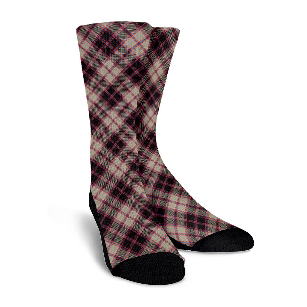 MacPherson Hunting Ancient Tartan Plaid Crew Socks