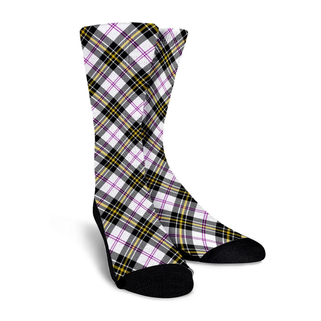 MacPherson Dress Modern Tartan Plaid Crew Socks
