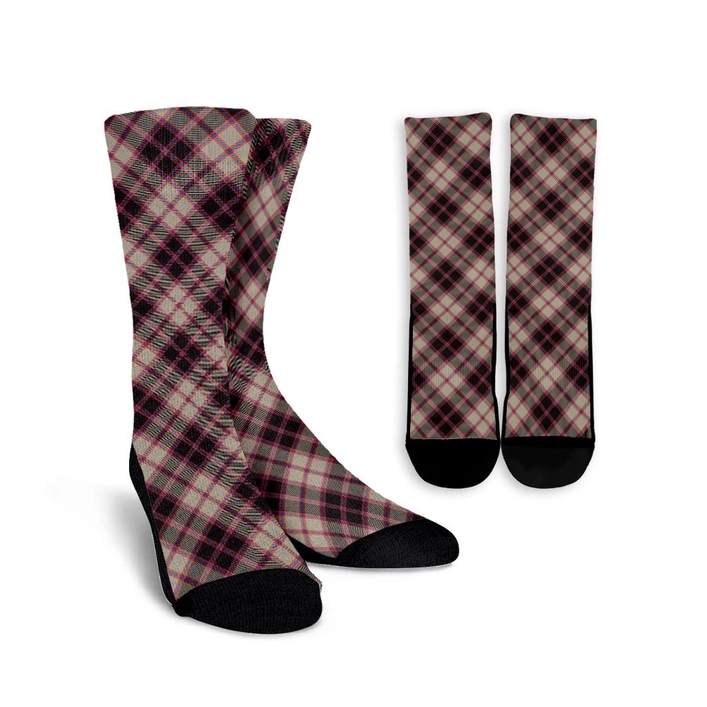 MacPherson Hunting Ancient Tartan Plaid Crew Socks