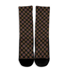 Sutherland Weathered Tartan Plaid Crew Socks