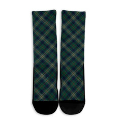 Kennedy Modern Tartan Plaid Crew Socks