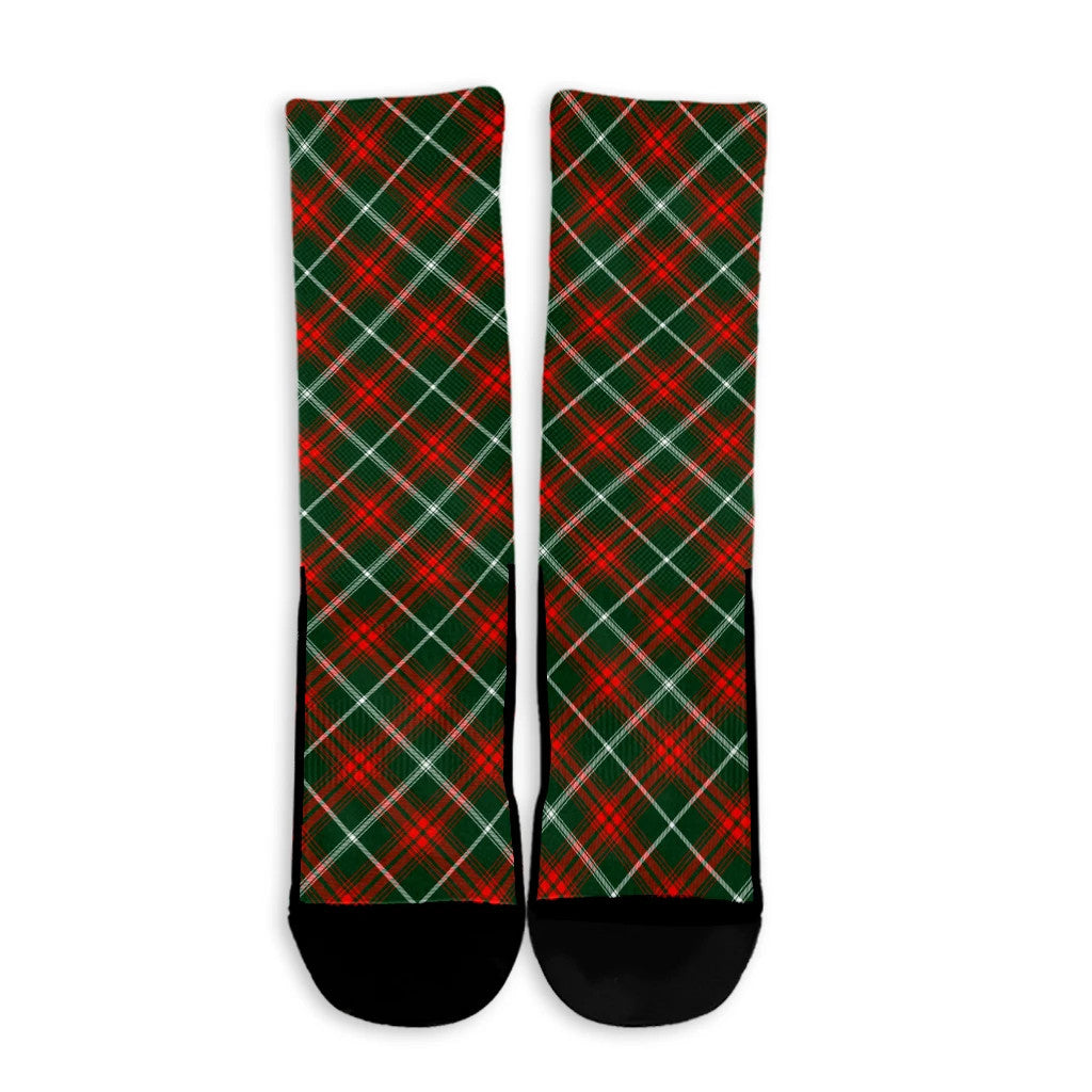 Prince of Wales Tartan Plaid Crew Socks