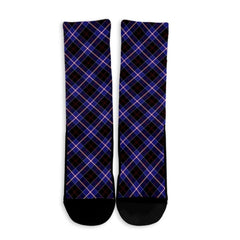 Dunlop Modern Tartan Plaid Crew Socks