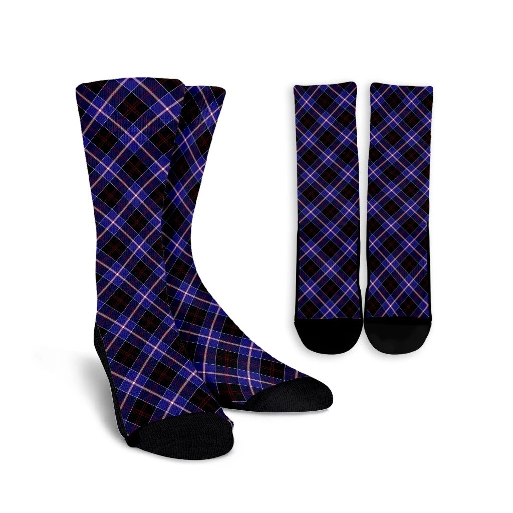Dunlop Modern Tartan Plaid Crew Socks