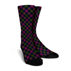 Logan Modern Tartan Plaid Crew Socks