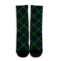 Stewart Old Modern Tartan Plaid Crew Socks