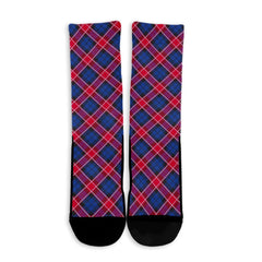 Graham of Menteith Red Tartan Plaid Crew Socks