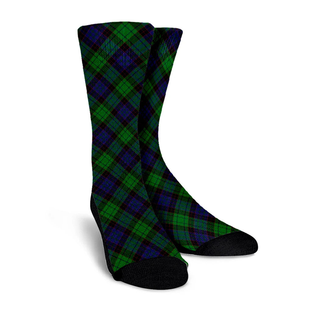 Stewart Old Modern Tartan Plaid Crew Socks