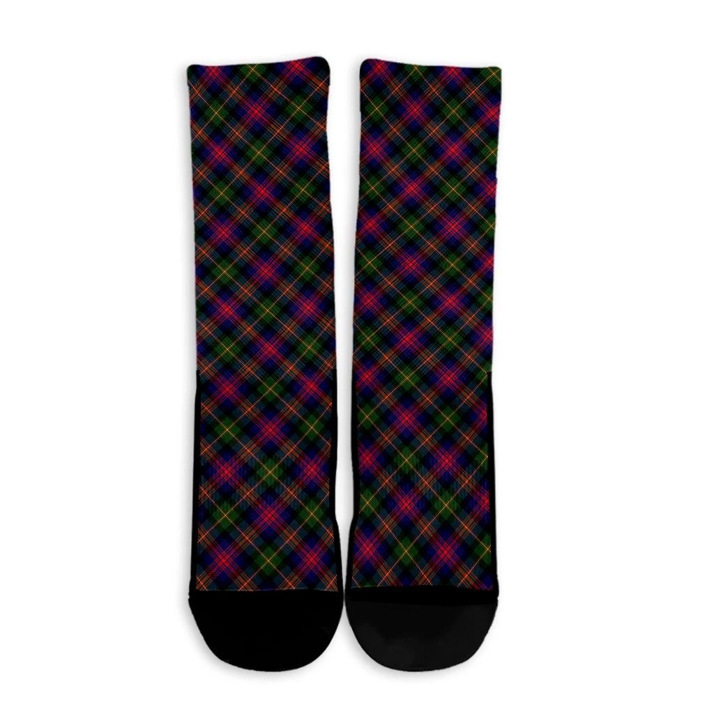 Logan Modern Tartan Plaid Crew Socks