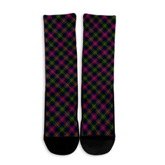 Logan Modern Tartan Plaid Crew Socks