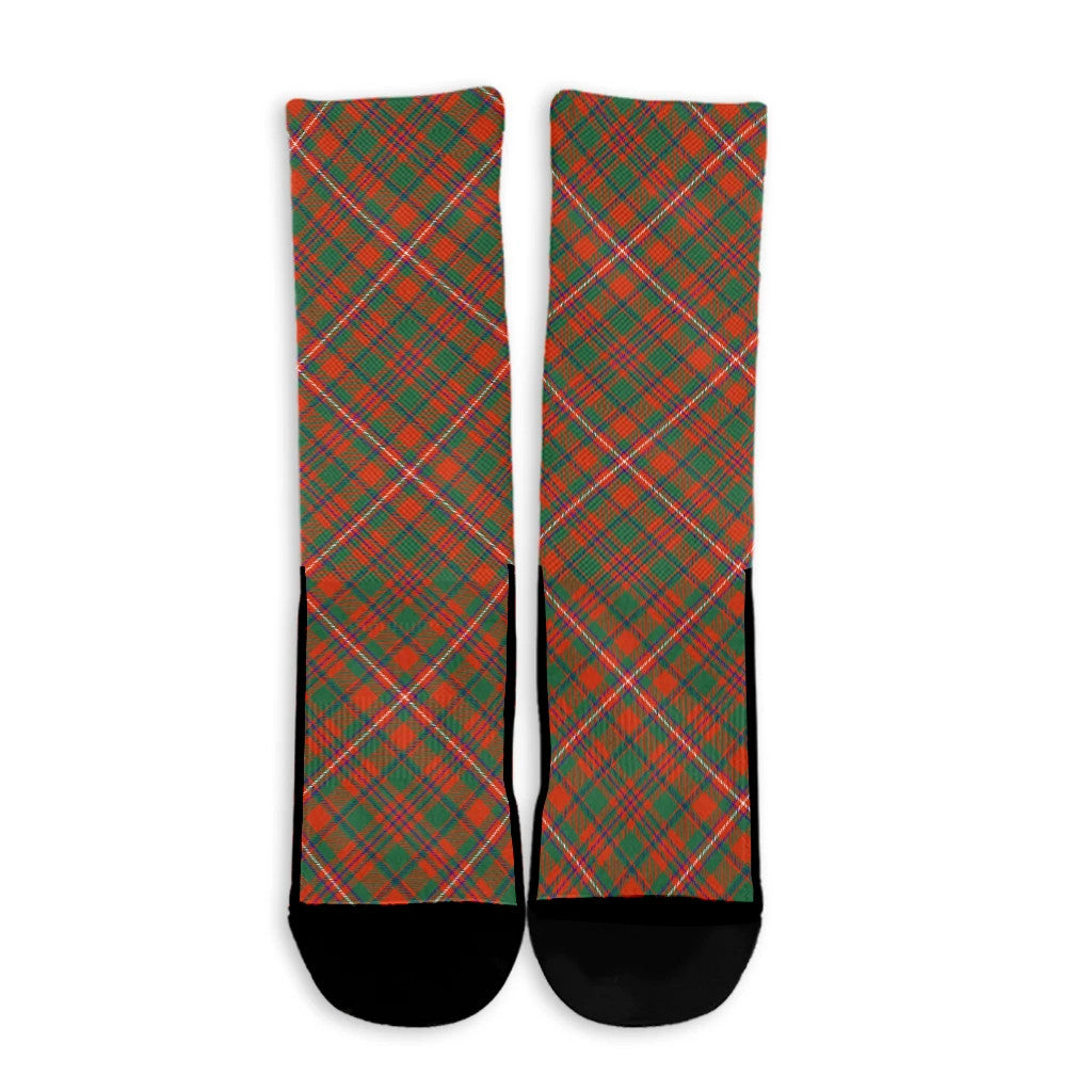 MacKinnon Ancient Tartan Plaid Crew Socks