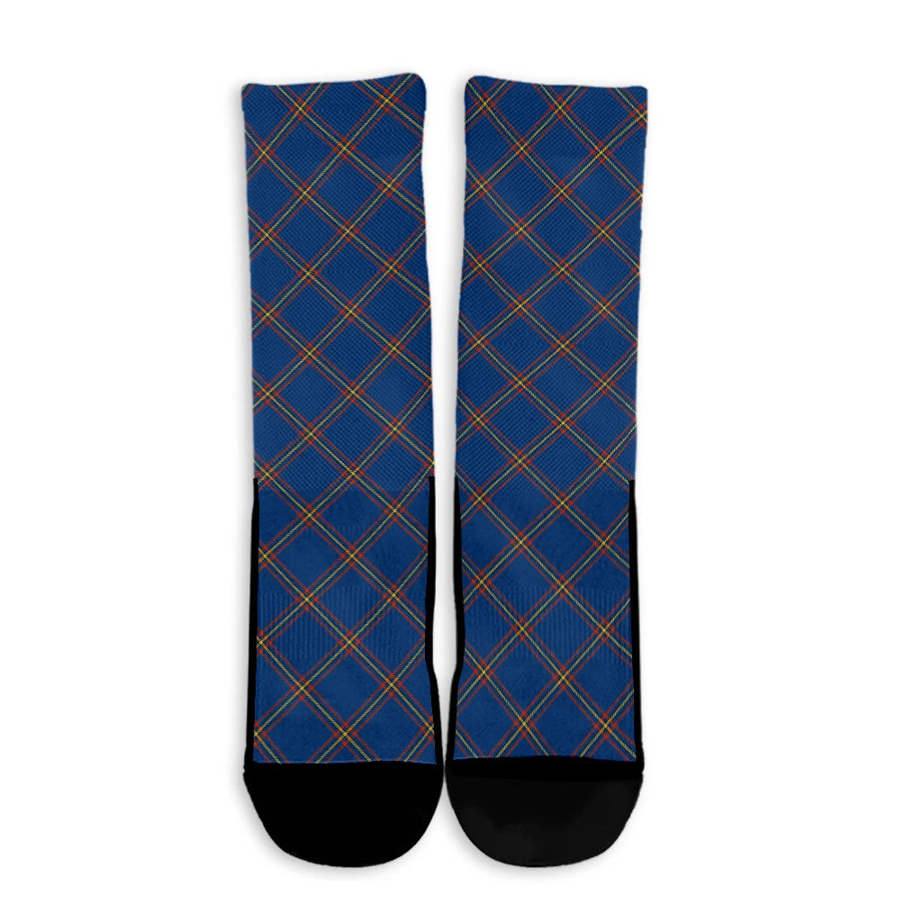 MacLaine of Loch Buie Hunting Ancient Tartan Plaid Crew Socks
