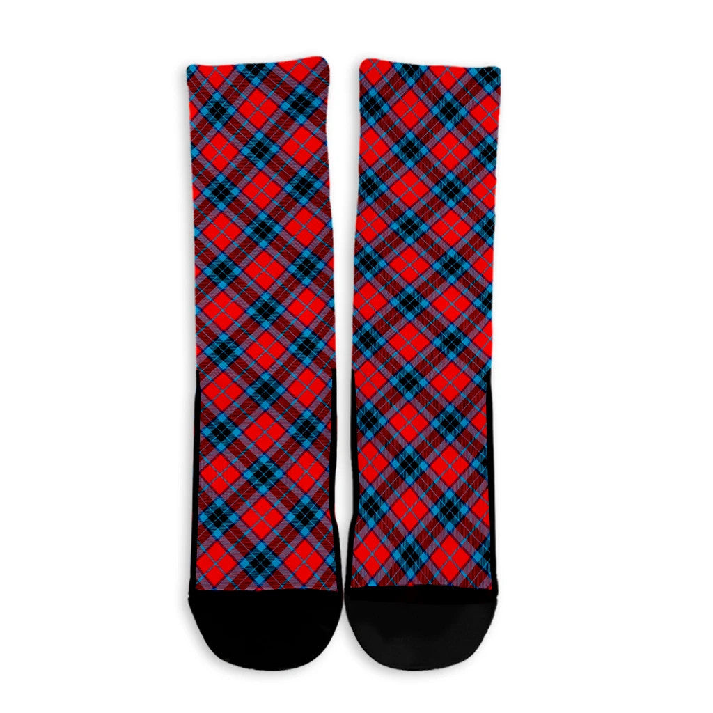 MacTavish Modern Tartan Plaid Crew Socks
