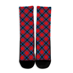 MacTavish Modern Tartan Plaid Crew Socks
