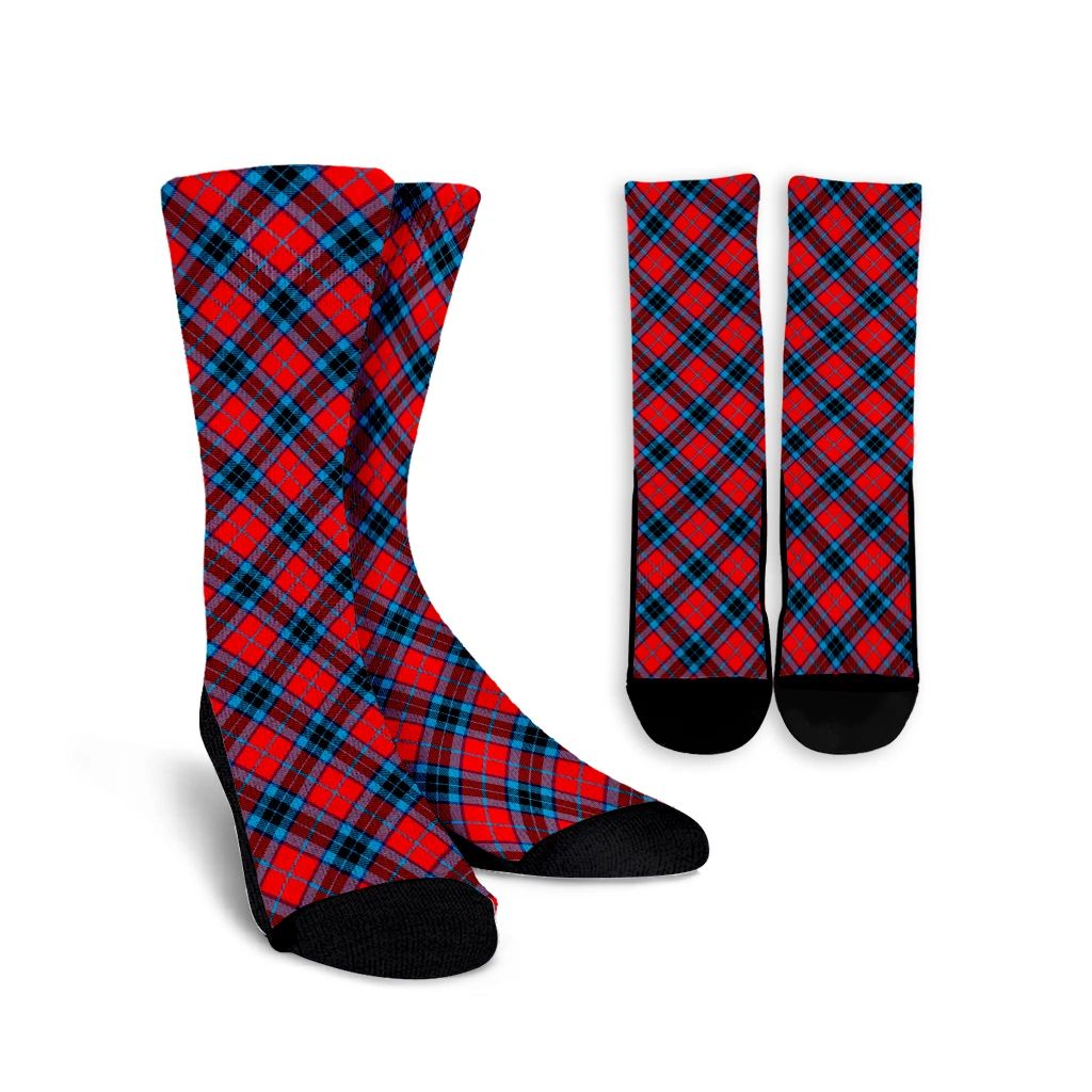 MacTavish Modern Tartan Plaid Crew Socks