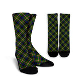 Reid Green Tartan Plaid Crew Socks