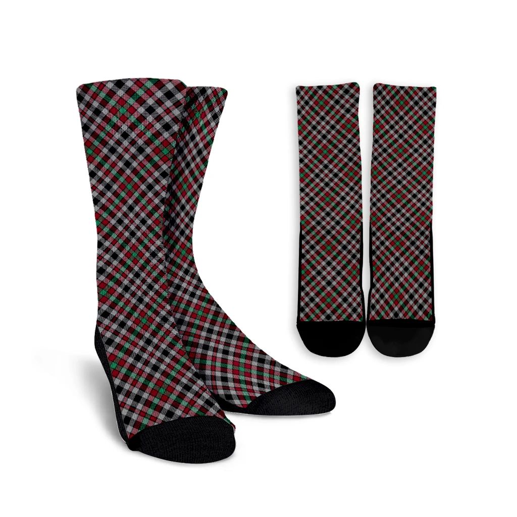 Borthwick Ancient Tartan Plaid Crew Socks