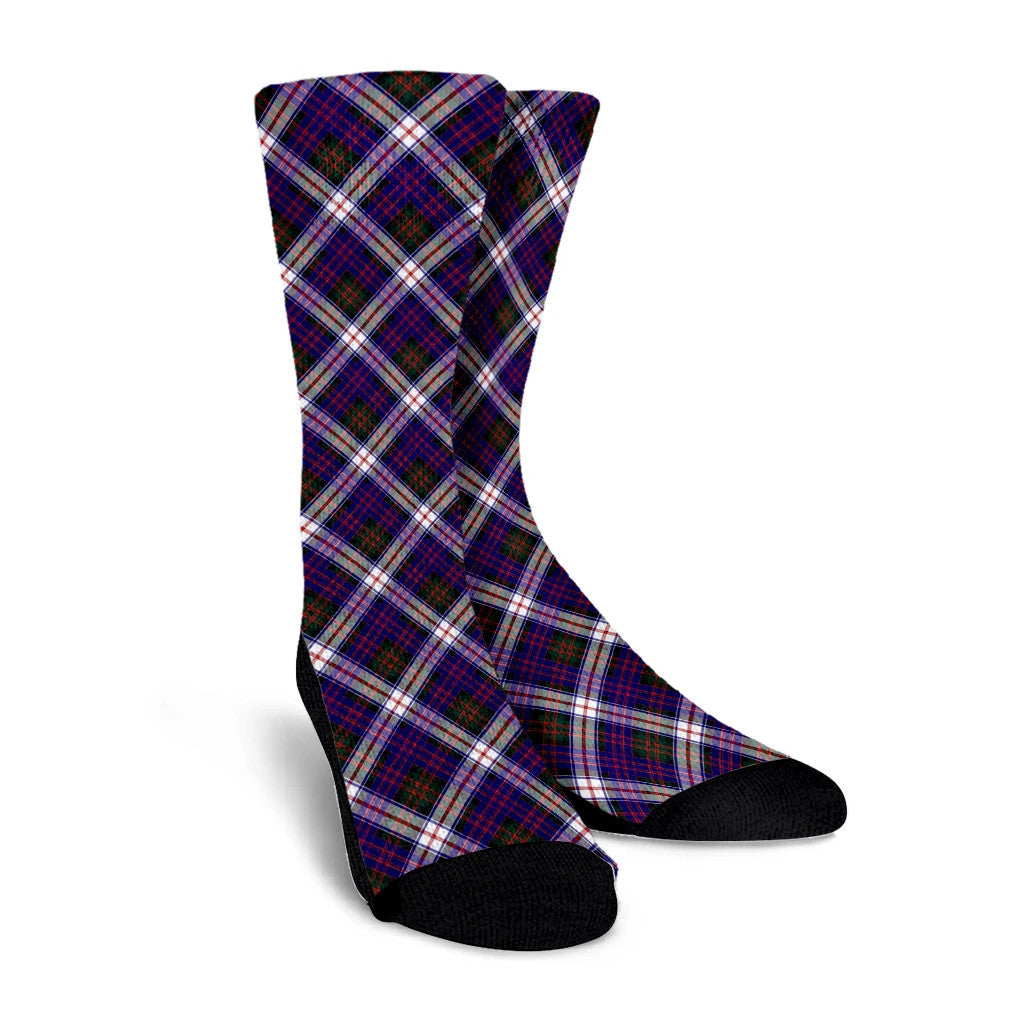 MacDonald Dress Modern Tartan Plaid Crew Socks