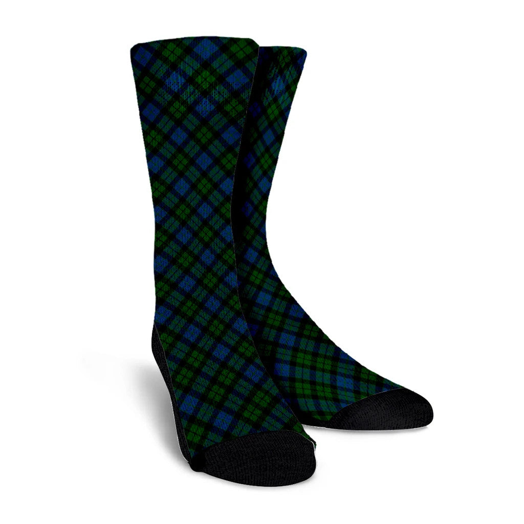 MacKay Modern Tartan Plaid Crew Socks