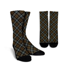 Graham of Menteith Weathered Tartan Plaid Crew Socks