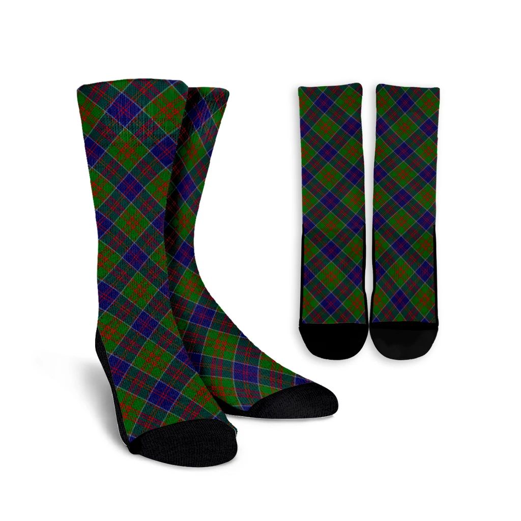 Stewart of Appin Hunting Modern Tartan Plaid Crew Socks