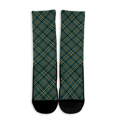 Scott Green Ancient Tartan Plaid Crew Socks