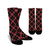 Norwegian Night Tartan Plaid Crew Socks