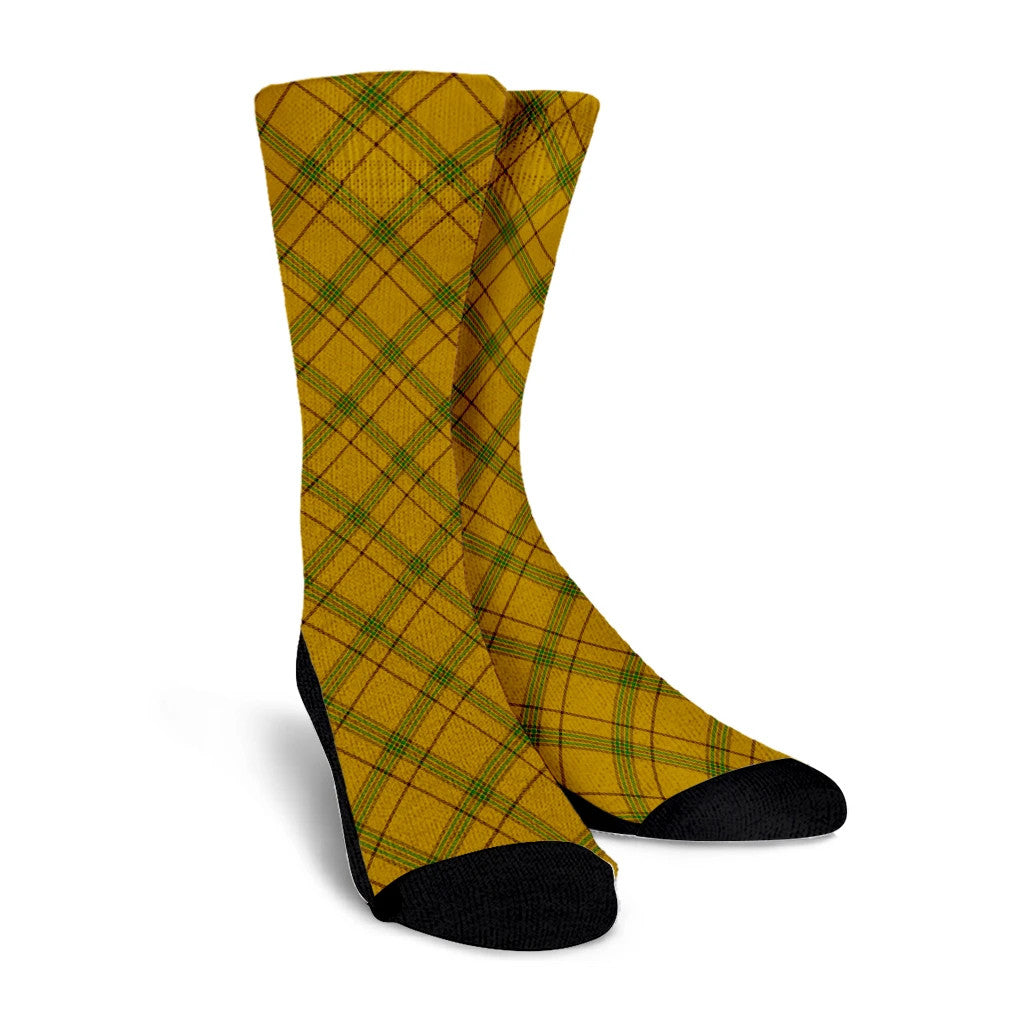 Houston Tartan Plaid Crew Socks
