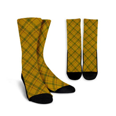 Houston Tartan Plaid Crew Socks