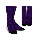 Pride of Glencoe Tartan Plaid Crew Socks
